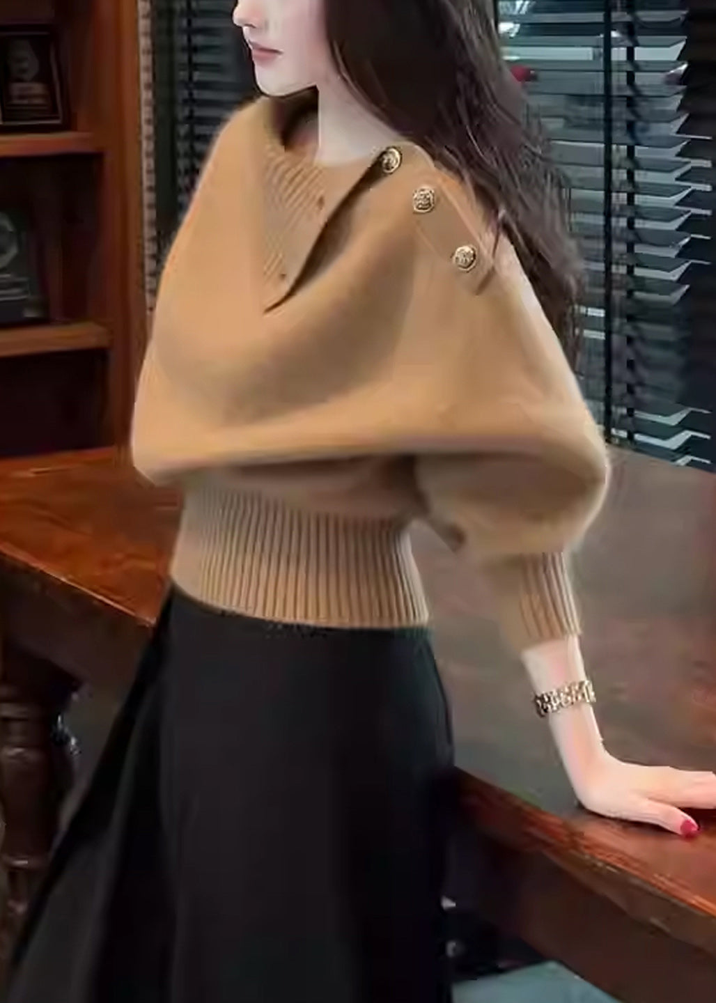 A Vintage Style Sweater with Delicate Timeless Details