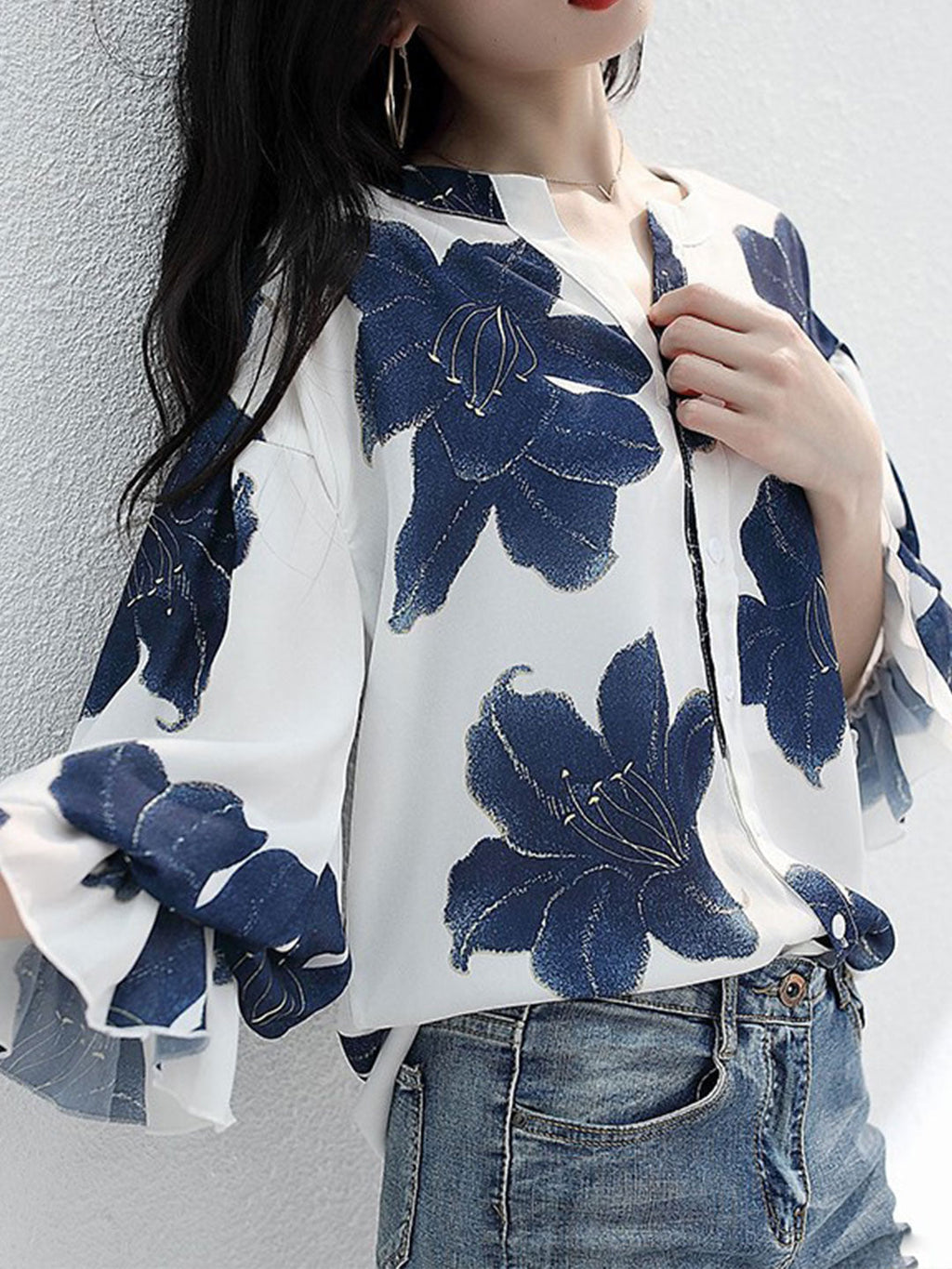 Gracefully Styled Blouse for Any Occasion