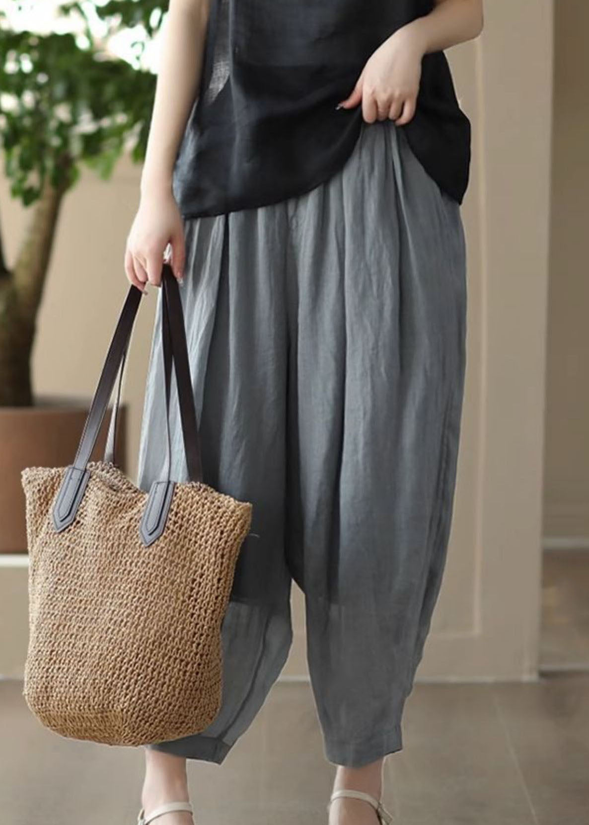 A Vintage Style Pants with Delicate Timeless Details