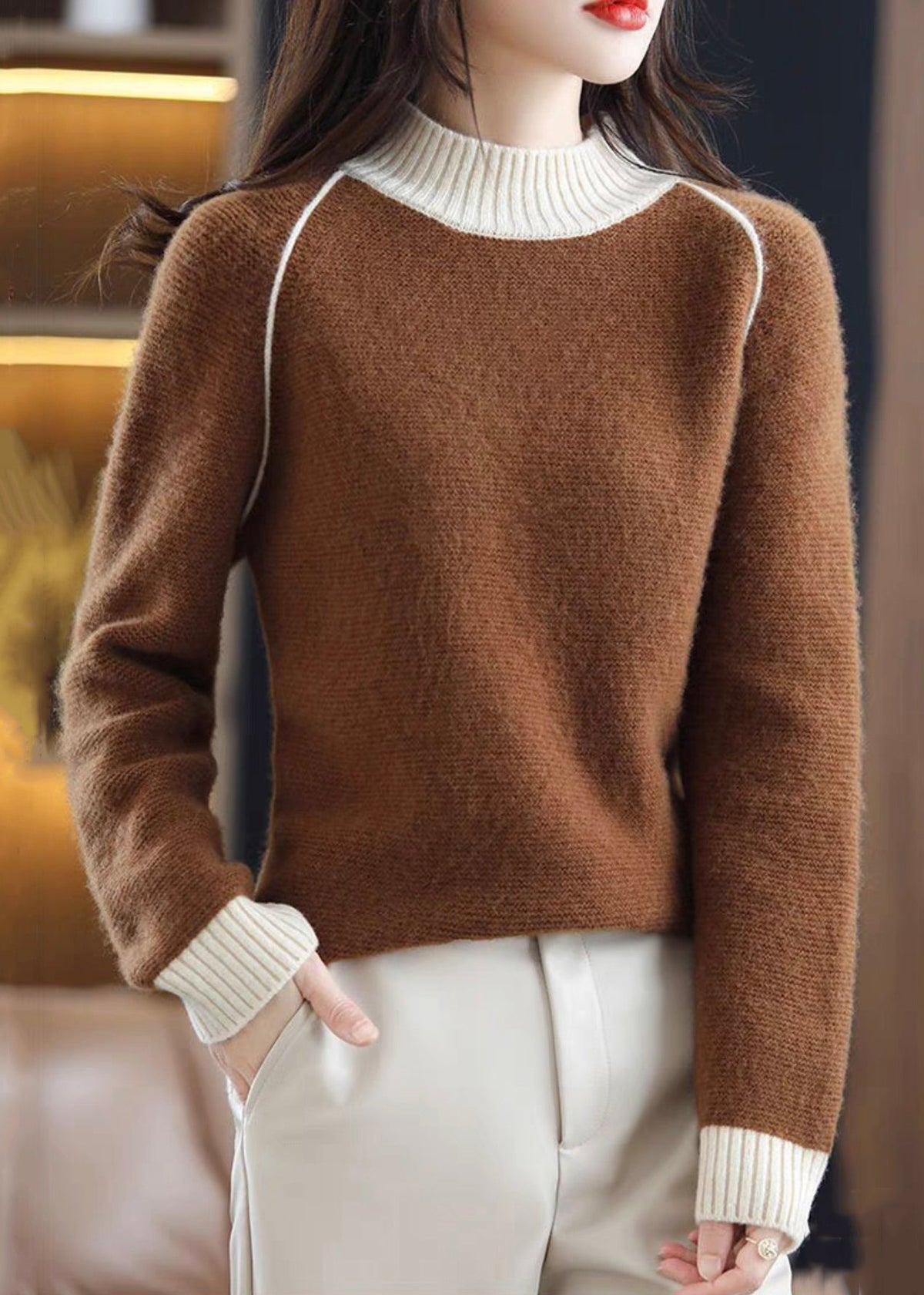 Classic Vintage Sweater with a Flattering Fit