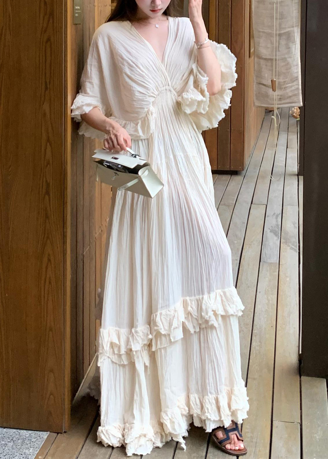 A Vintage Style Dress with Delicate Timeless Details
