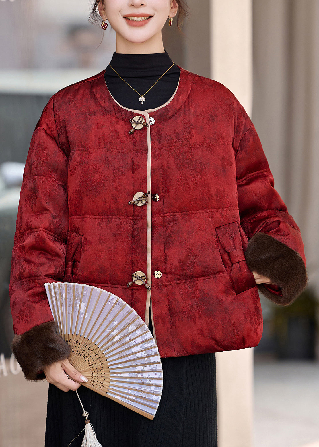 A Vintage Style Coat with Delicate Timeless Details