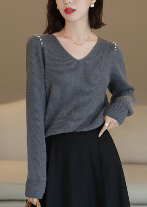 A Vintage Style Sweater with Delicate Timeless Details