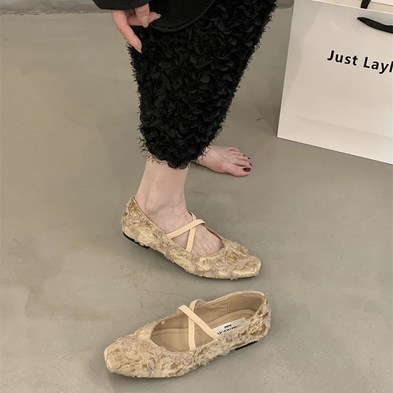 Vintage Inspired Orthopedic Flats