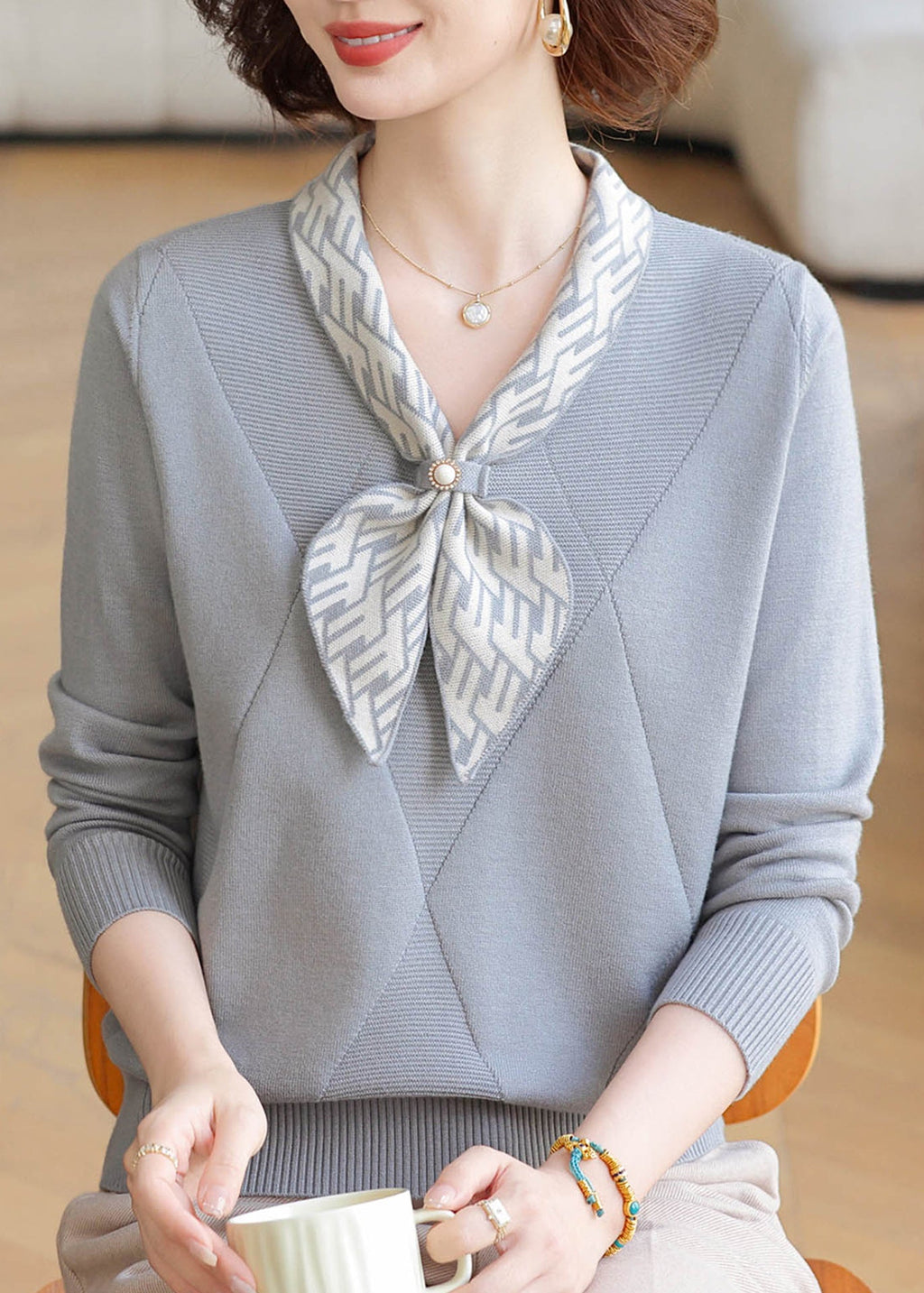 Beautifully Finished Sweater in a Timeless Design