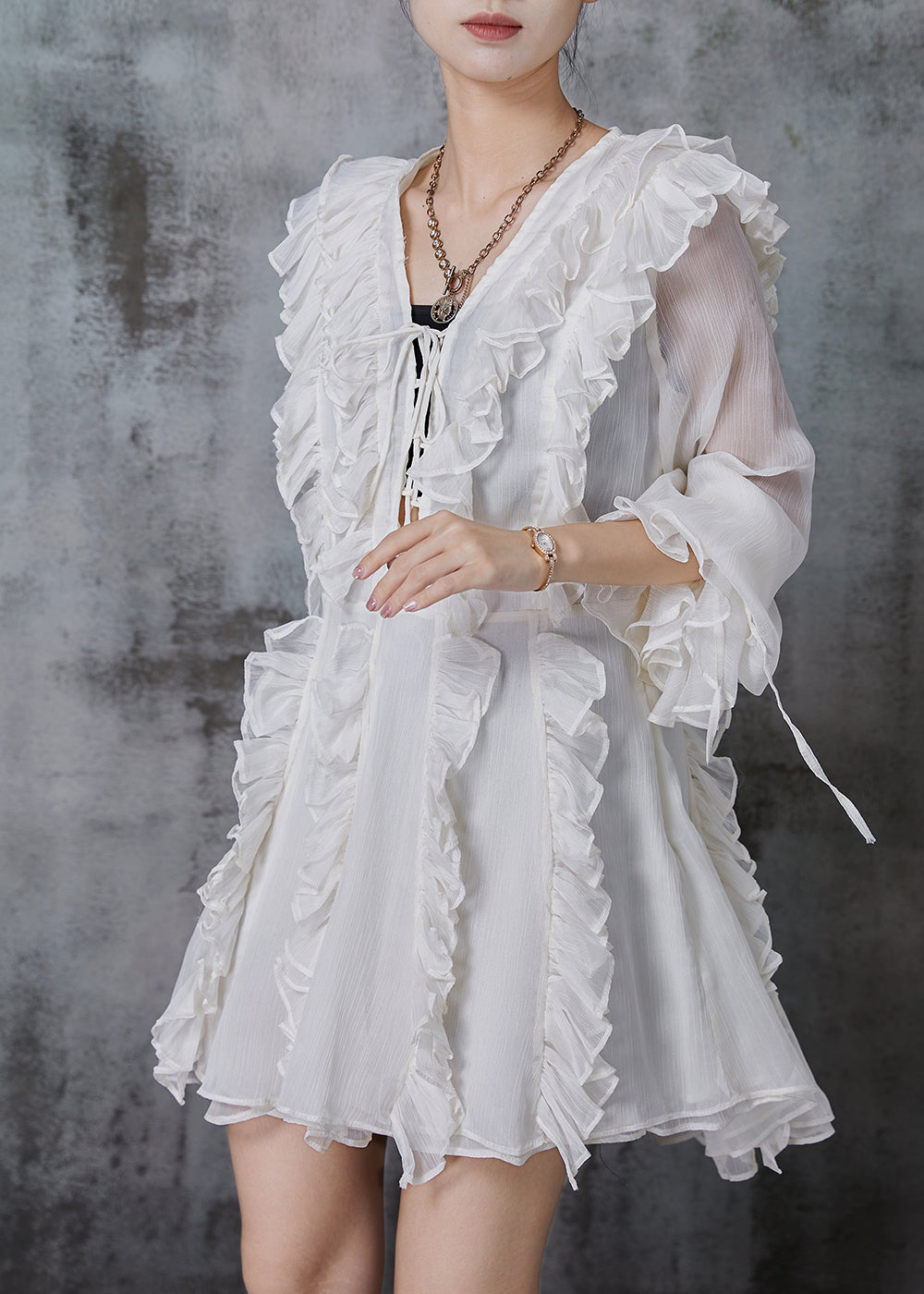 A Vintage Style Dress with Delicate Timeless Details