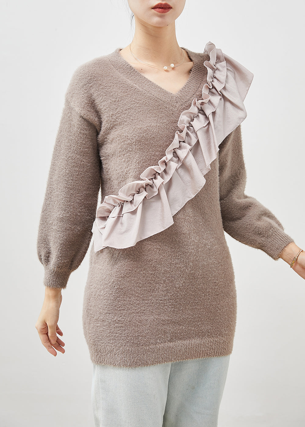 A Vintage Style Sweater with Delicate Timeless Details