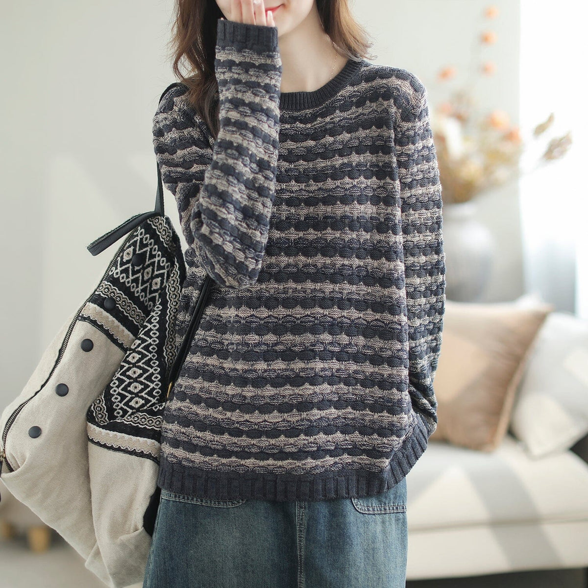 A Vintage Style Cardigan with Delicate Timeless Details