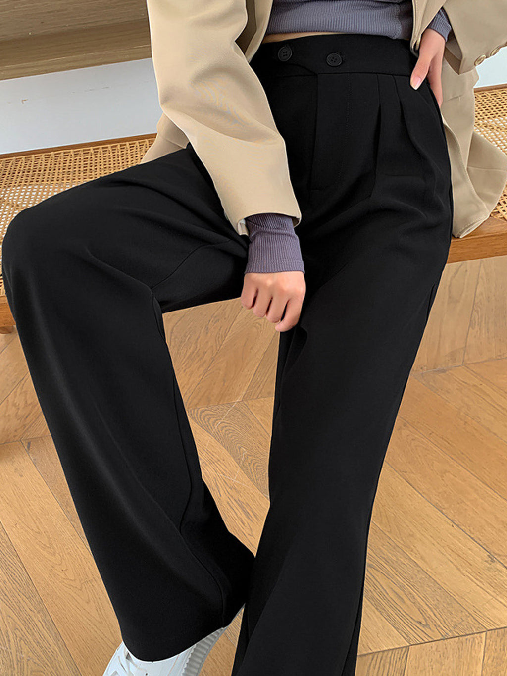 A Vintage Style Pants with Delicate Timeless Details