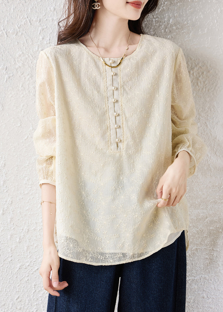 A Vintage Style Blouse with Delicate Timeless Details