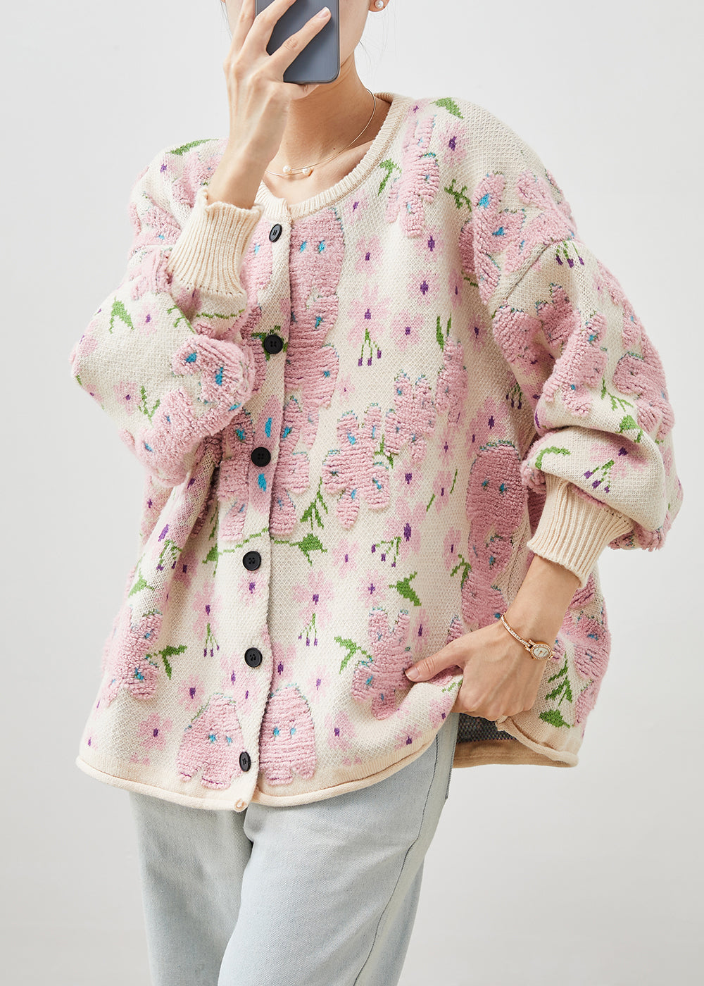 A Vintage Style Cardigan with Delicate Timeless Details