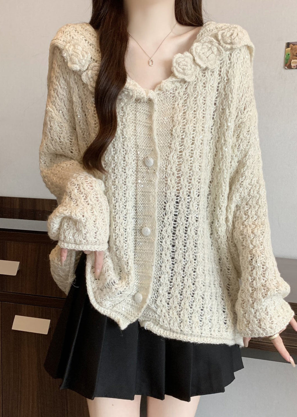 Vintage Inspired Cardigan with a Contemporary Edge