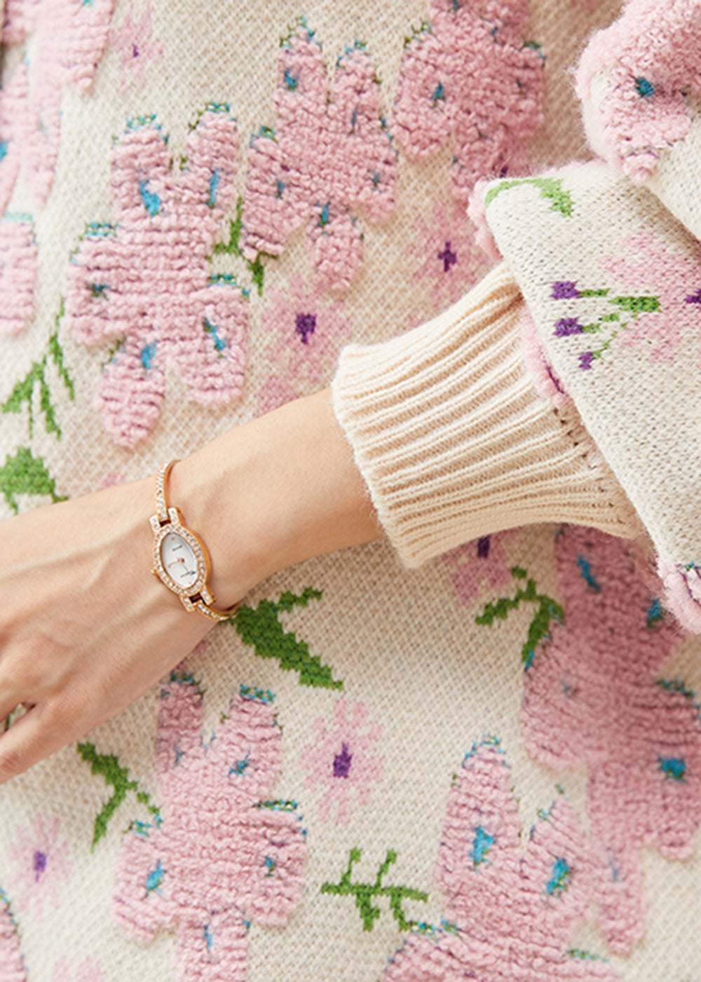 A Vintage Style Cardigan with Delicate Timeless Details