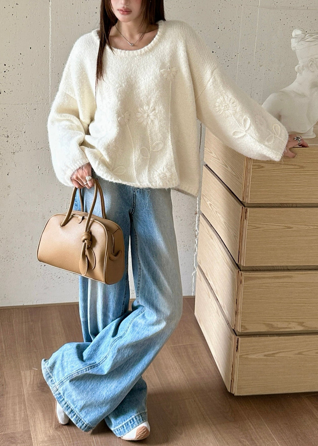 Classic Vintage Sweater with a Flattering Fit
