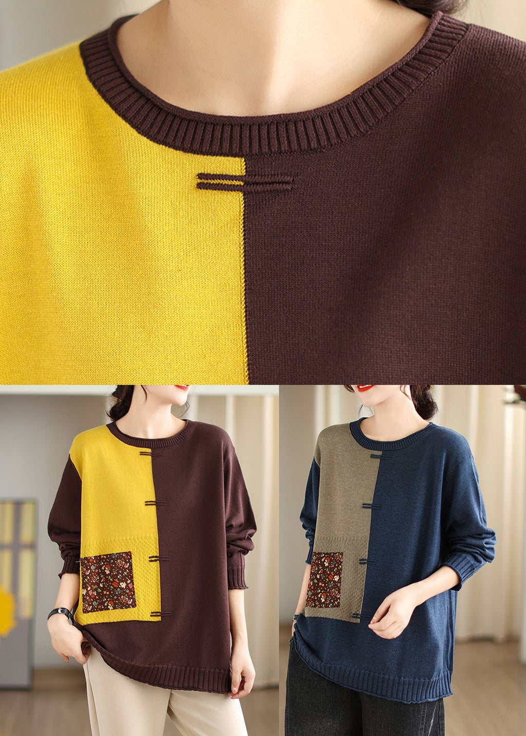 Classic Vintage Sweater with a Flattering Fit