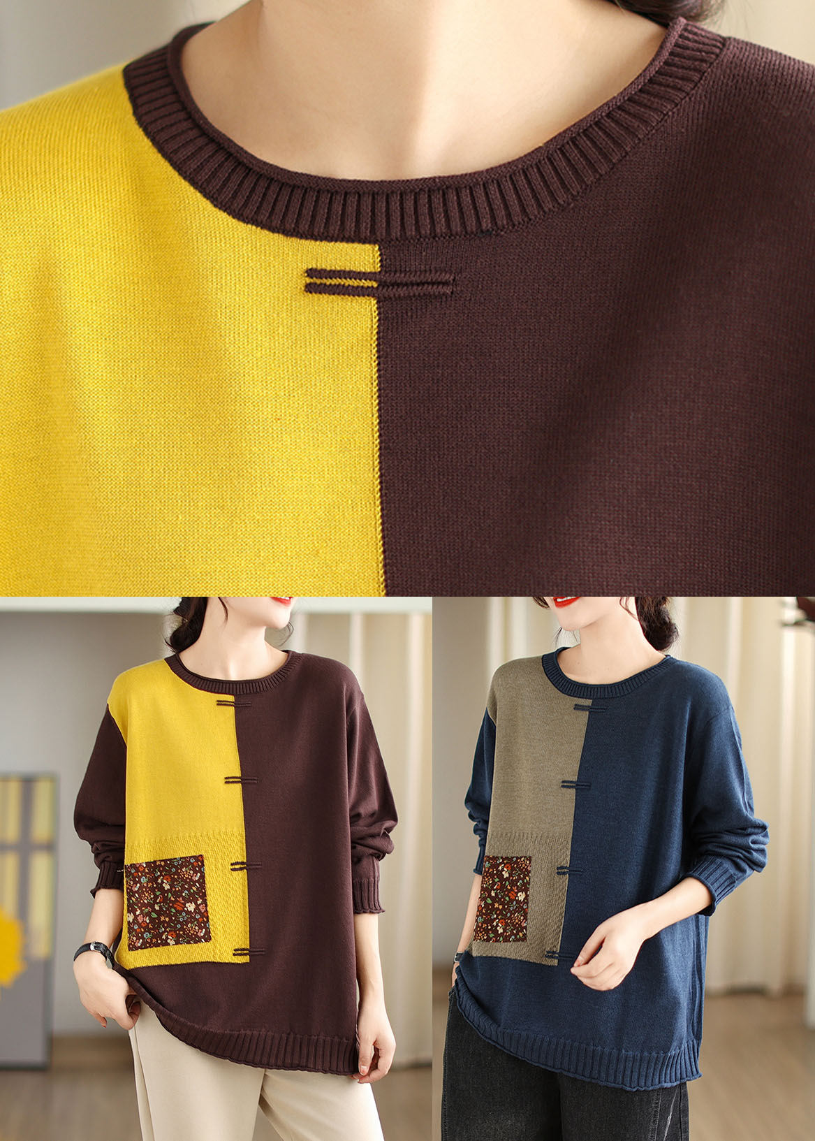 Classic Vintage Sweater with a Flattering Fit
