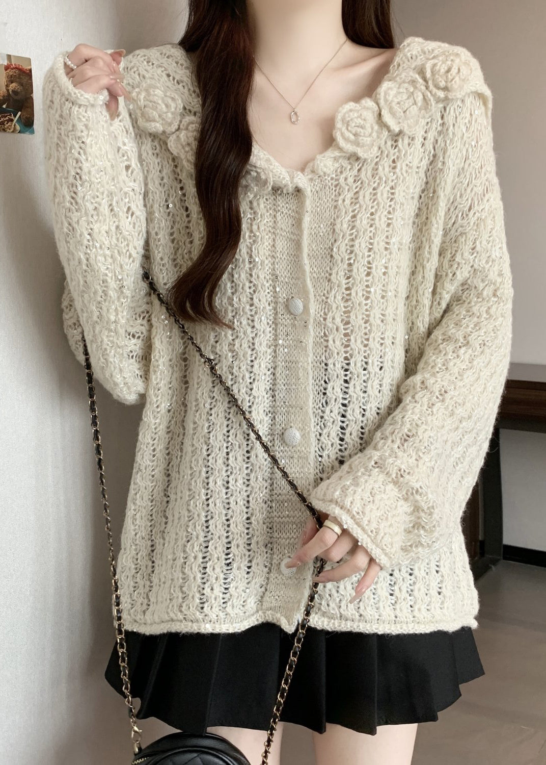 Vintage Inspired Cardigan with a Contemporary Edge