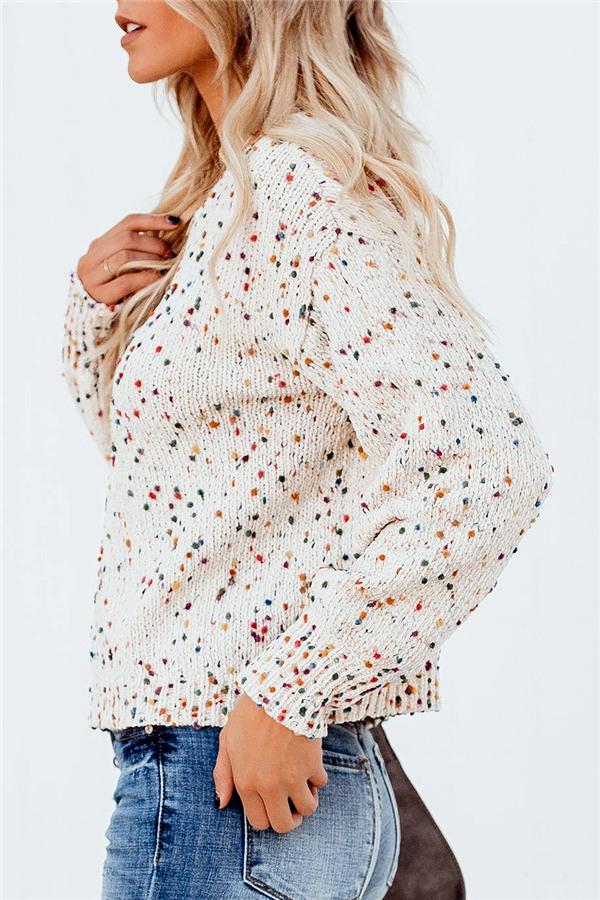 A Vintage Style Sweater with Delicate Timeless Details