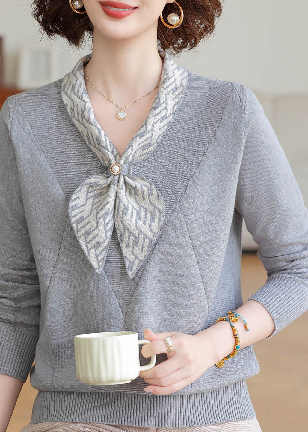 Beautifully Finished Sweater in a Timeless Design