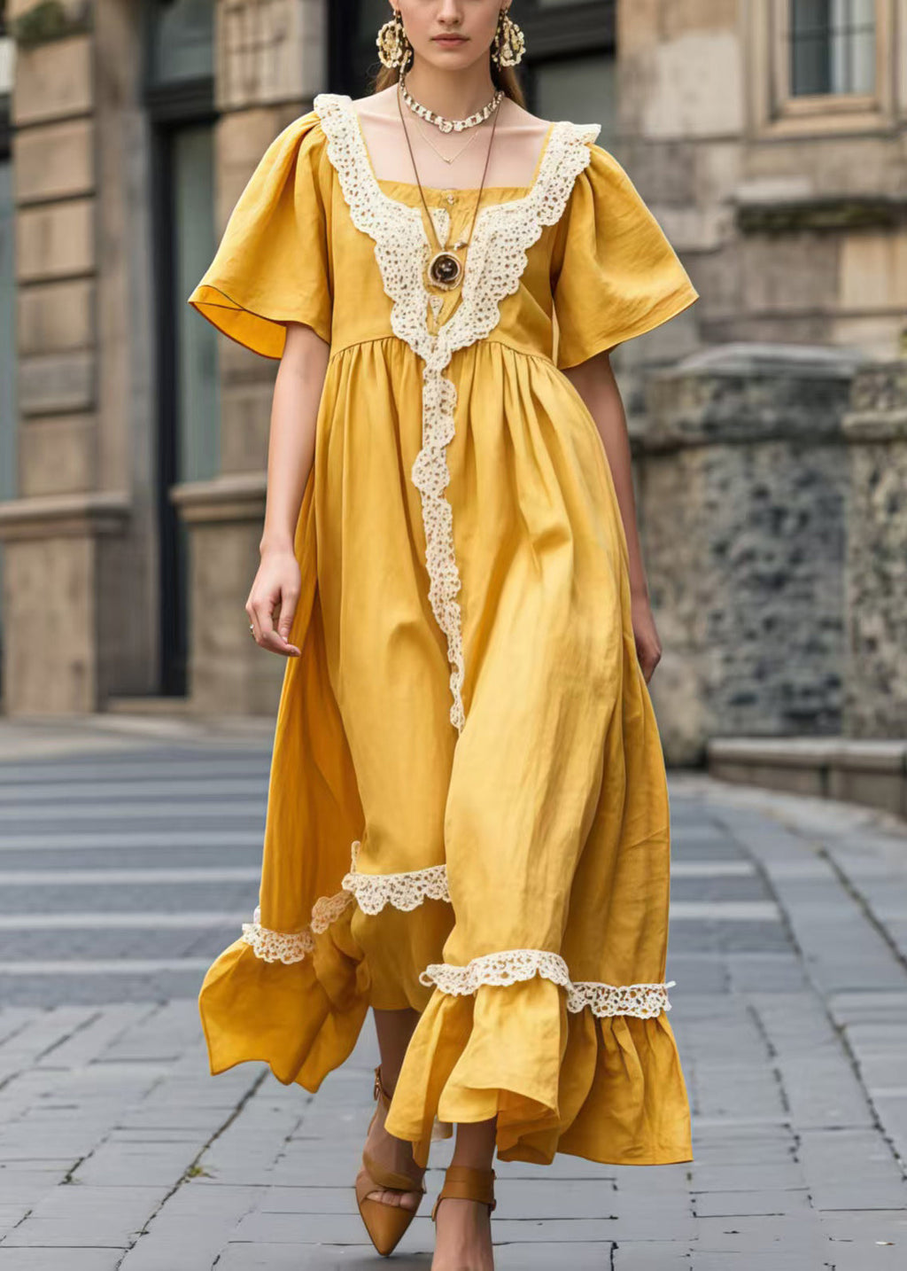 A Vintage Style Dress with Delicate Timeless Details