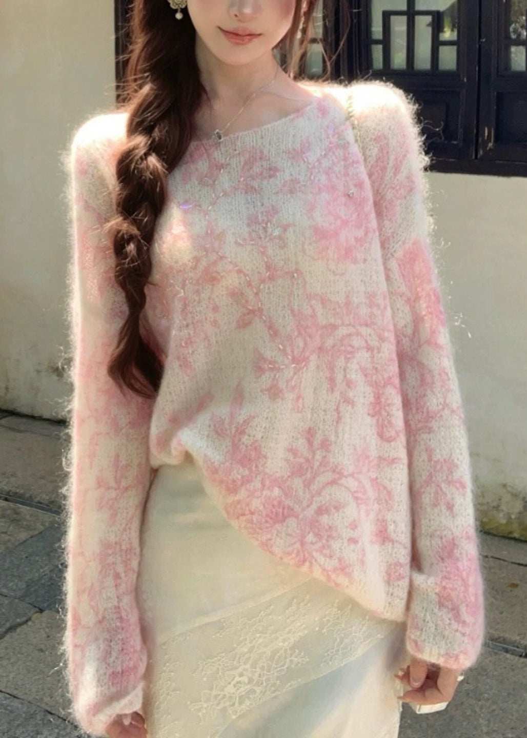 A Vintage Style Sweater with Delicate Timeless Details