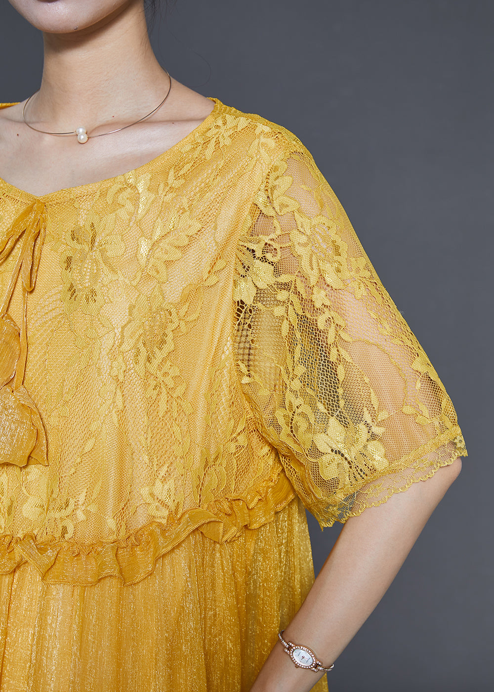 A Vintage Style Dress with Delicate Timeless Details