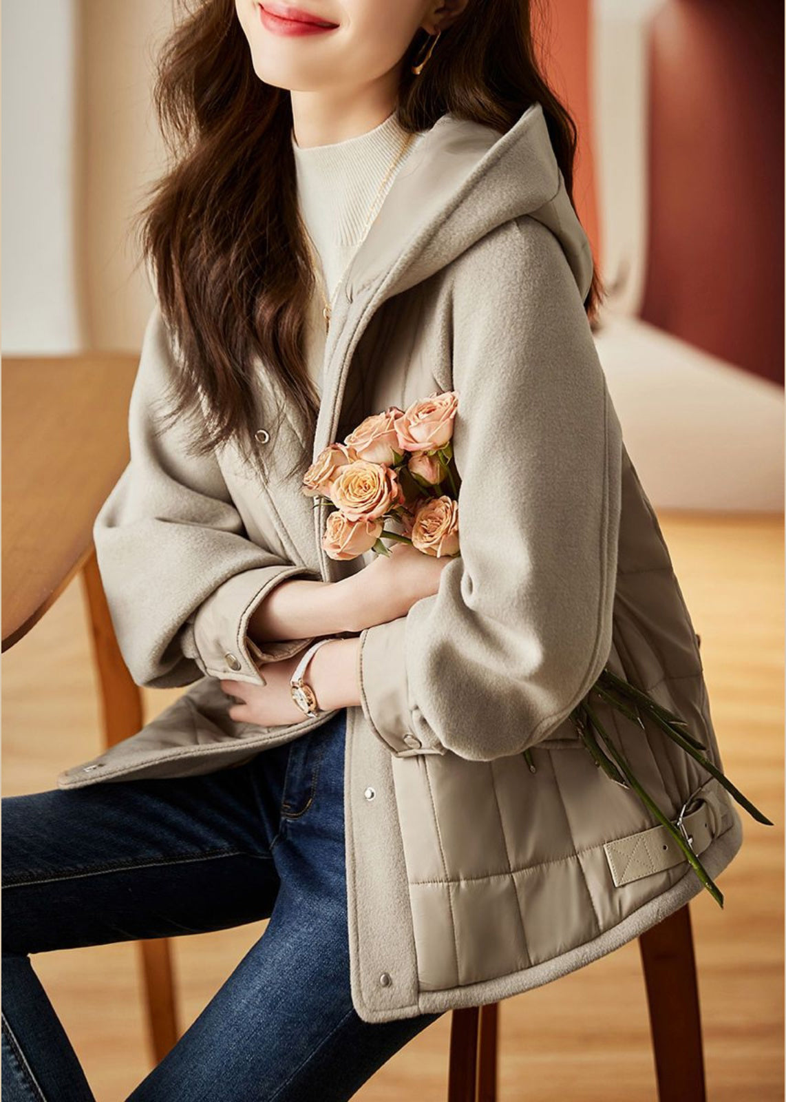 A Vintage Style Coat with Delicate Timeless Details