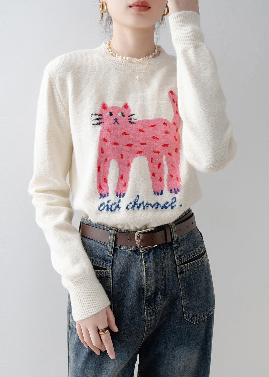 A Vintage Style Sweater with Delicate Timeless Details