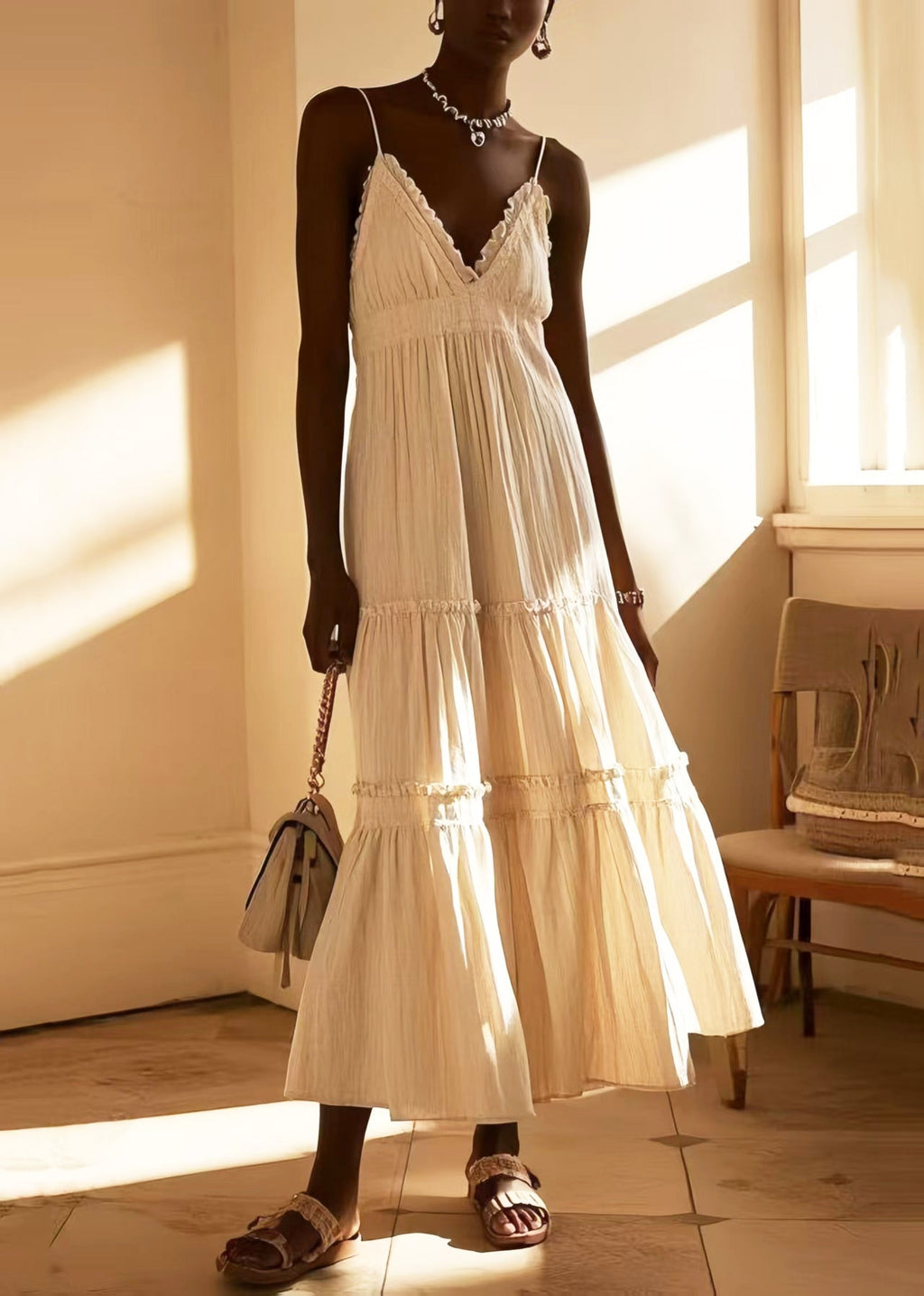A Vintage Style Dress with Delicate Timeless Details