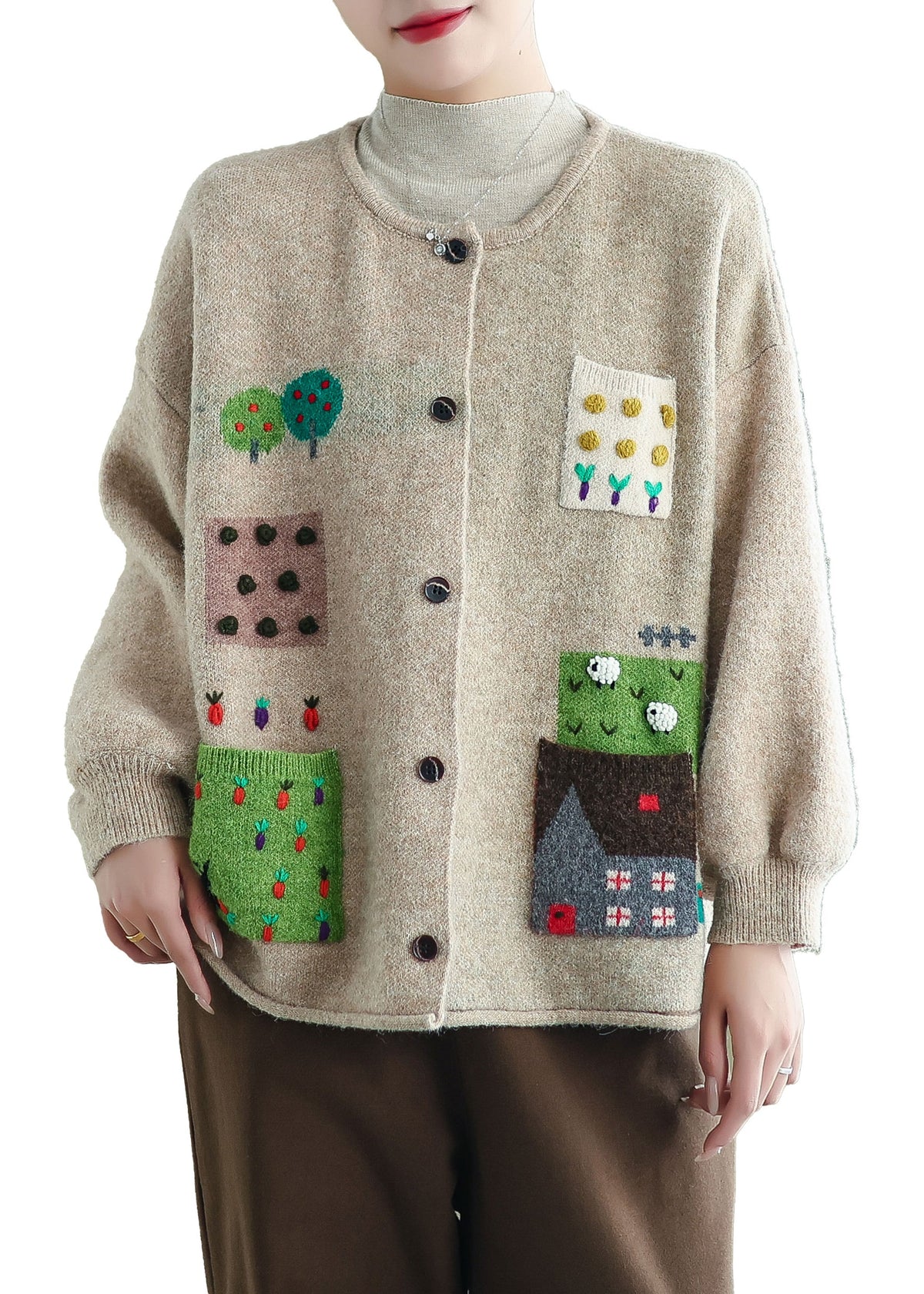 Well Tailored Cardigan with a Graceful Silhouette