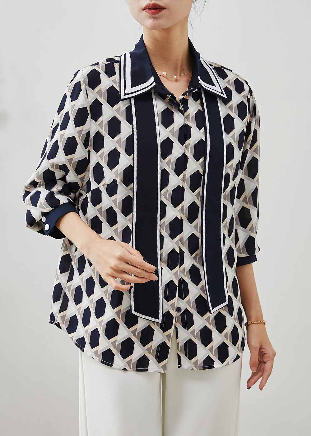 Beautifully Finished Blouse in a Timeless Design