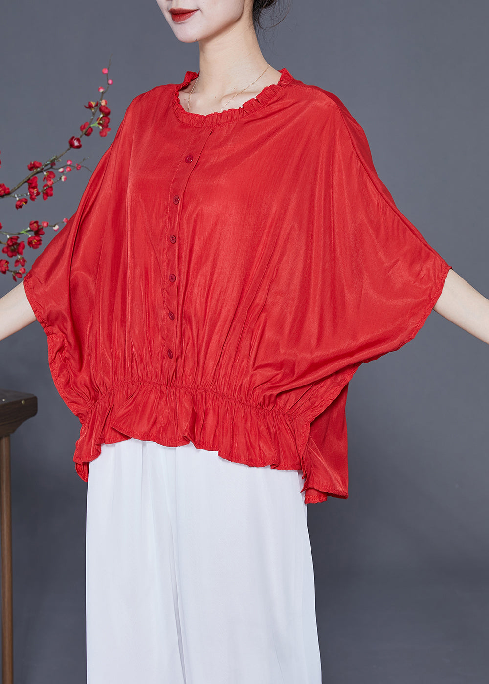 Classic Vintage Blouse with a Flattering Fit