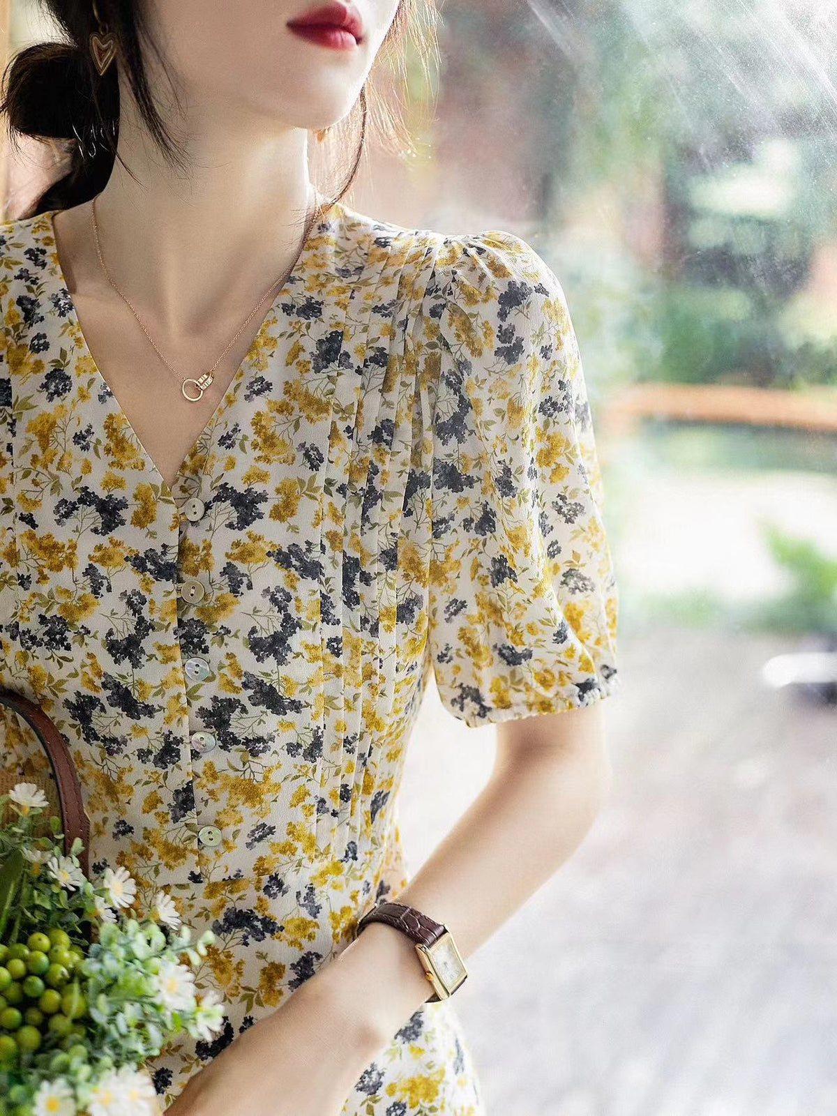 A Vintage Style Dress with Delicate Timeless Details