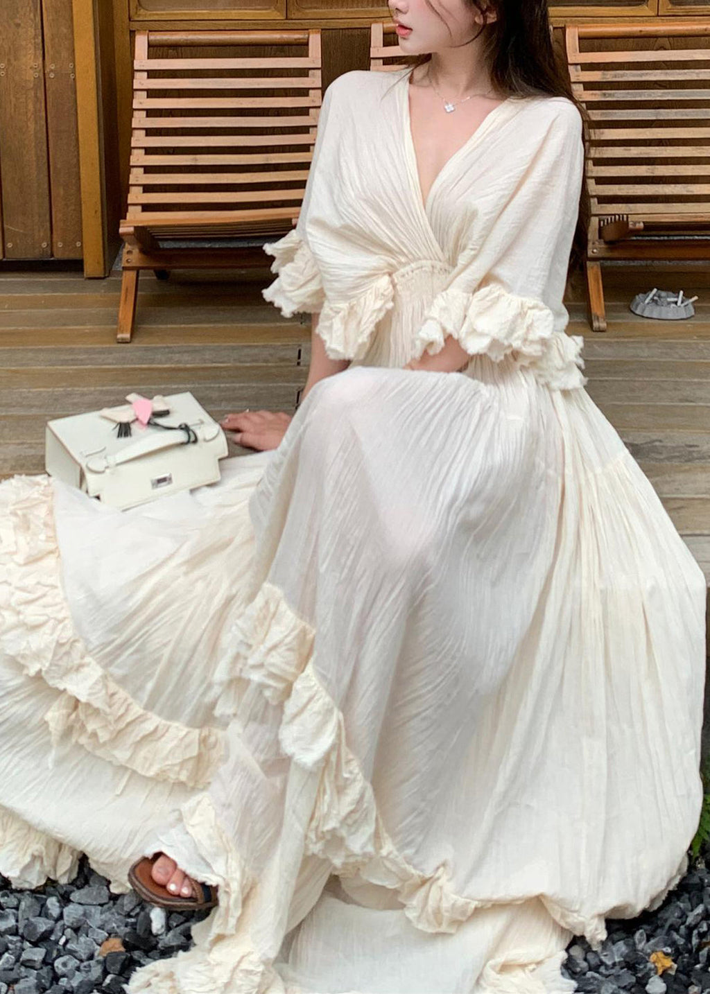 A Vintage Style Dress with Delicate Timeless Details