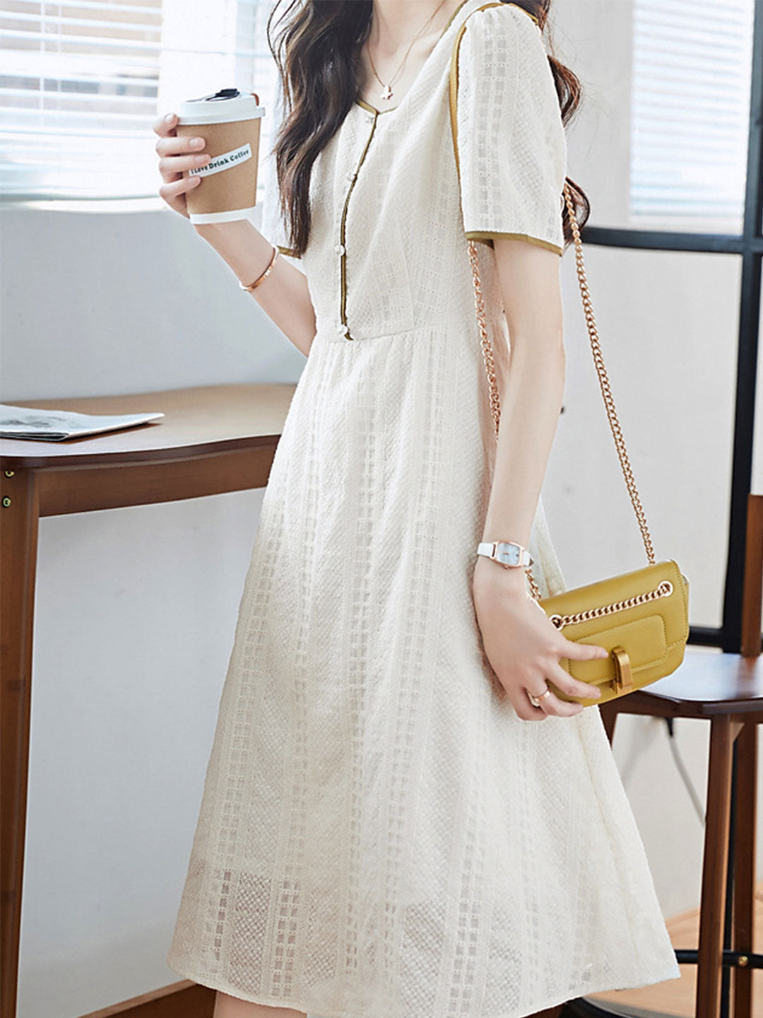 A Vintage Style Dress with Delicate Timeless Details