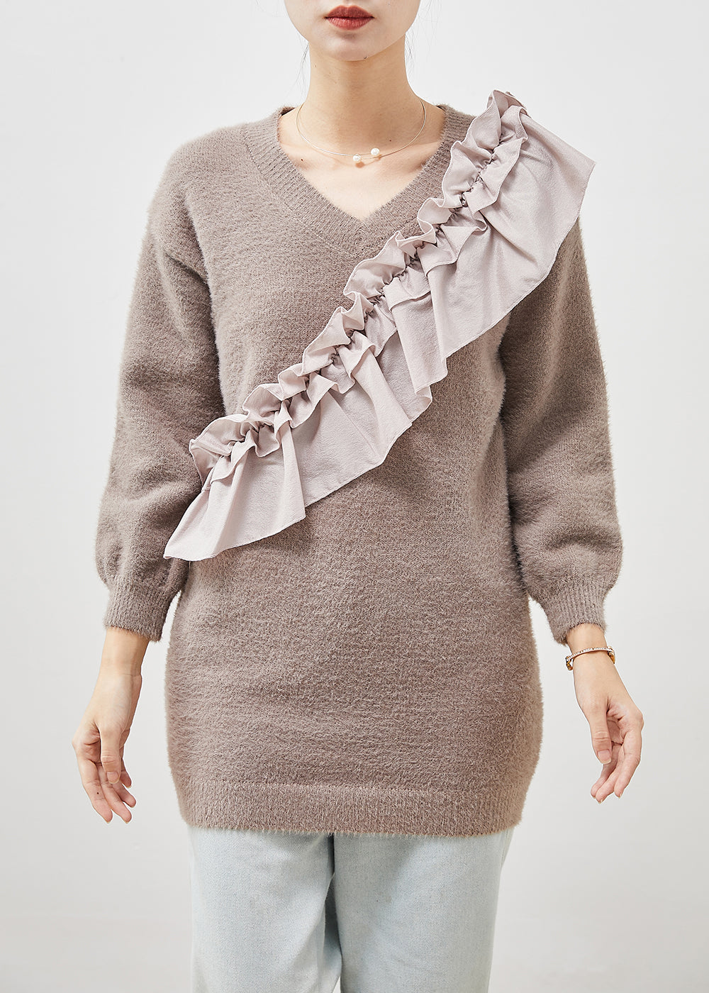 A Vintage Style Sweater with Delicate Timeless Details