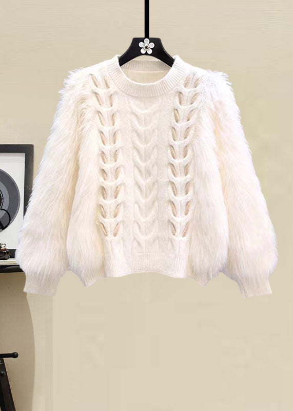 A Vintage Style Sweater with Delicate Timeless Details