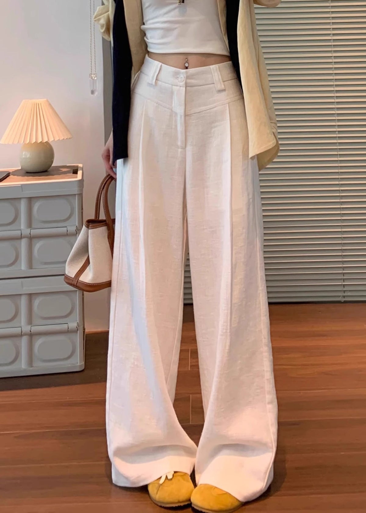 A Vintage Style Pants with Delicate Timeless Details