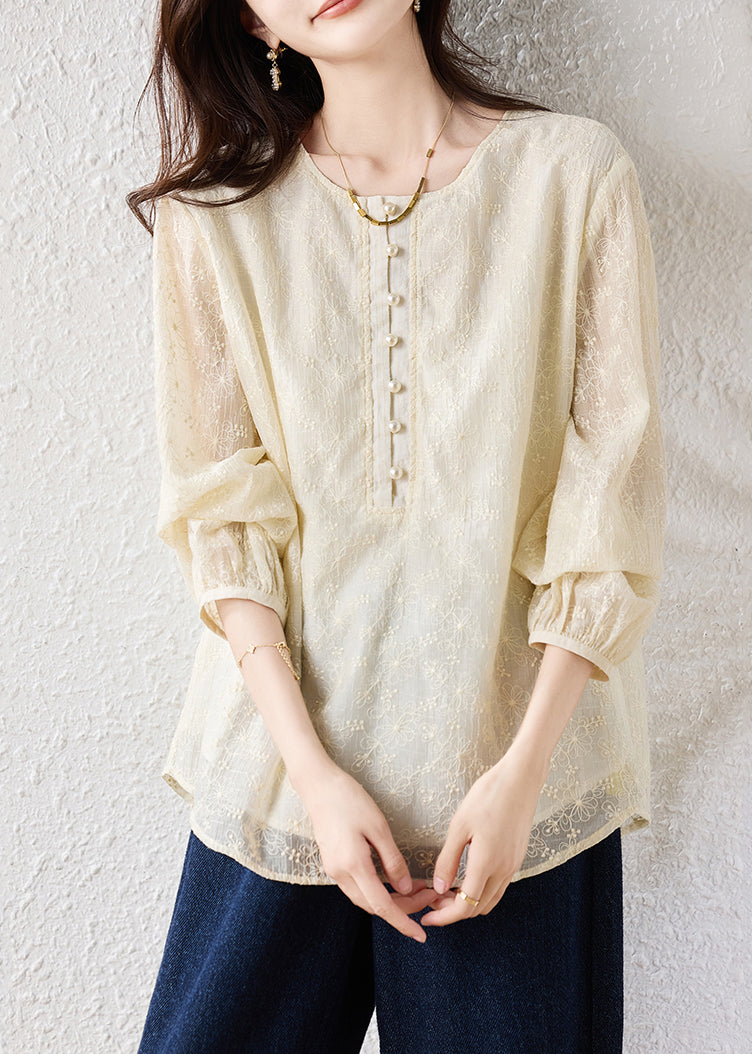 A Vintage Style Blouse with Delicate Timeless Details