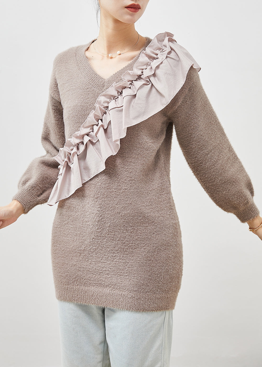 A Vintage Style Sweater with Delicate Timeless Details