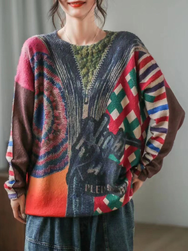 Classic Vintage Sweater with a Flattering Fit