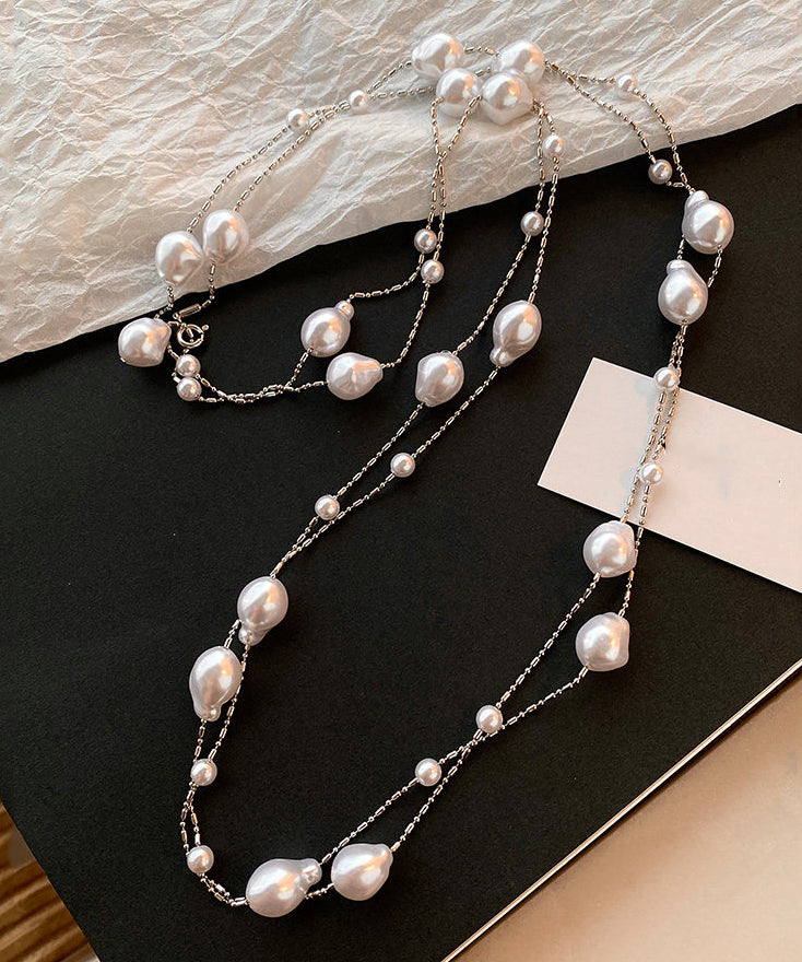 Delicate Artisan Pearl Necklace