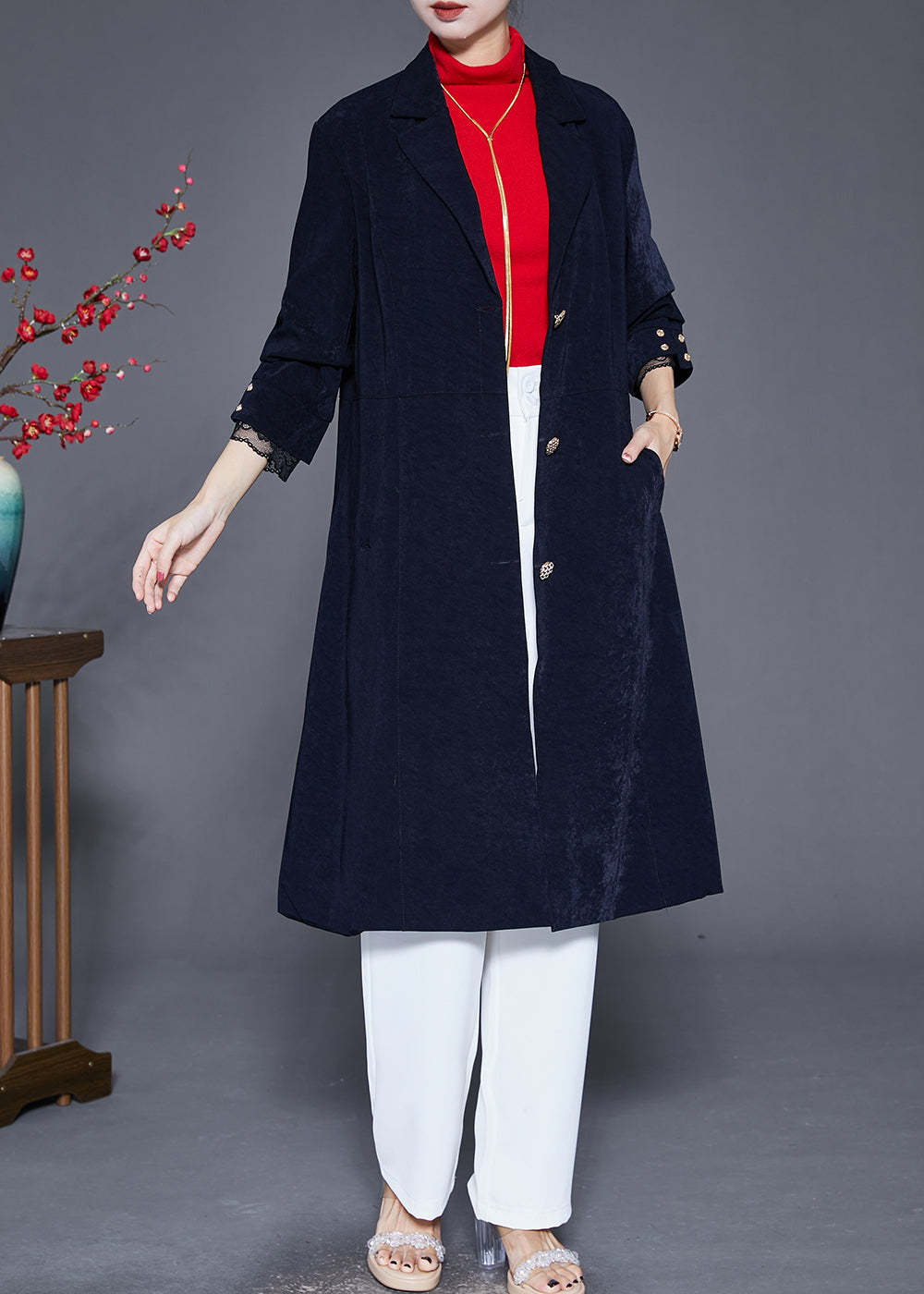 A Vintage Style Coat with Delicate Timeless Details