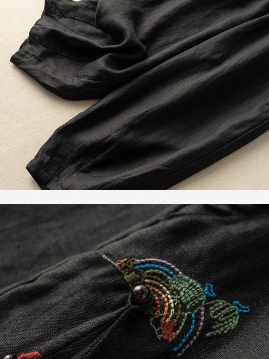 A Vintage Style Pants with Delicate Timeless Details
