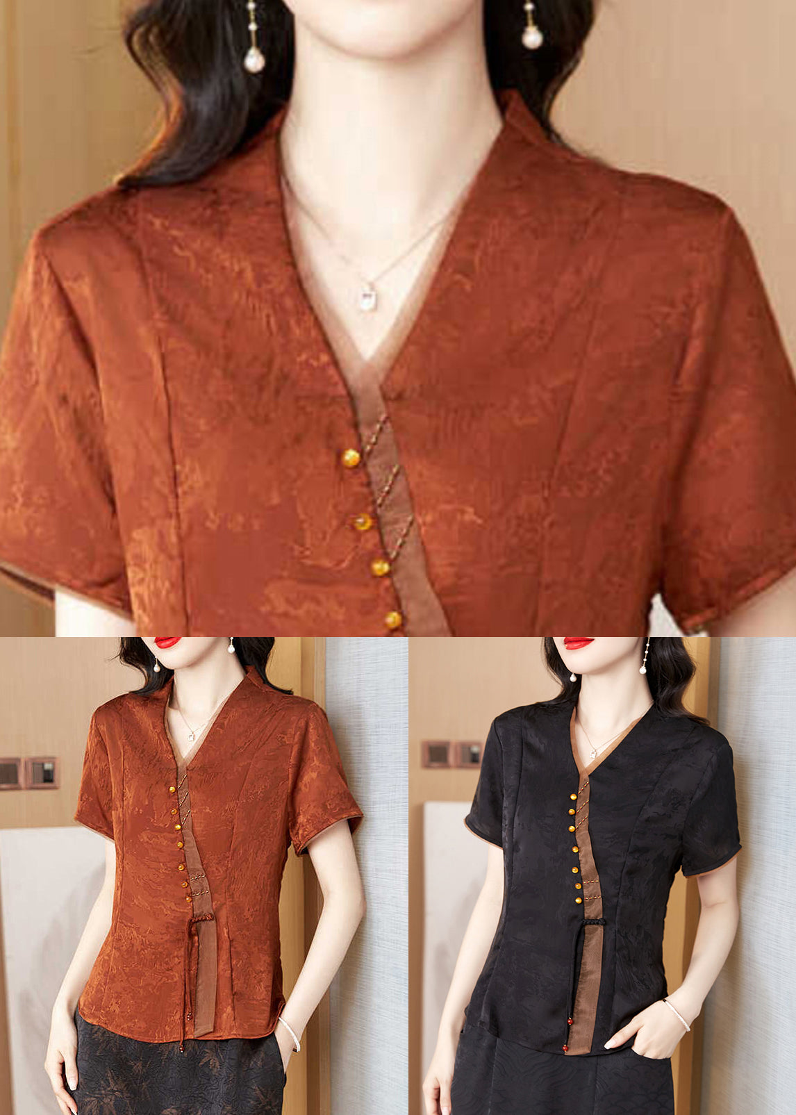 Well Tailored Blouse with a Graceful Silhouette