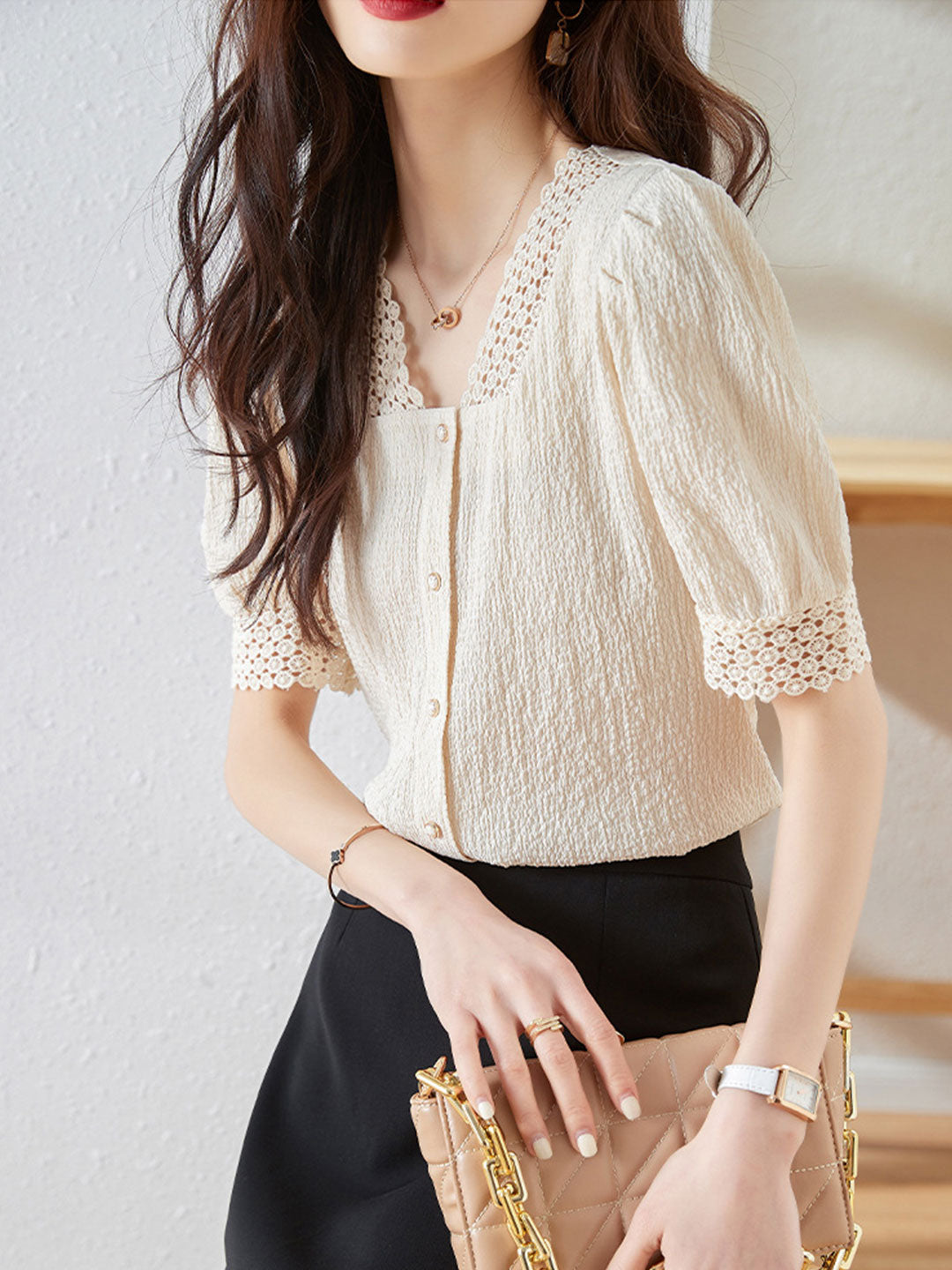 Gracefully Styled Top for Any Occasion