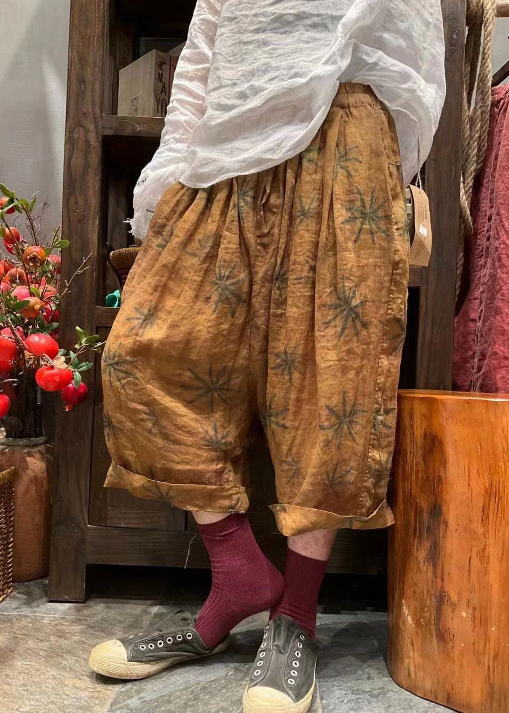 A Vintage Style Pants with Delicate Timeless Details