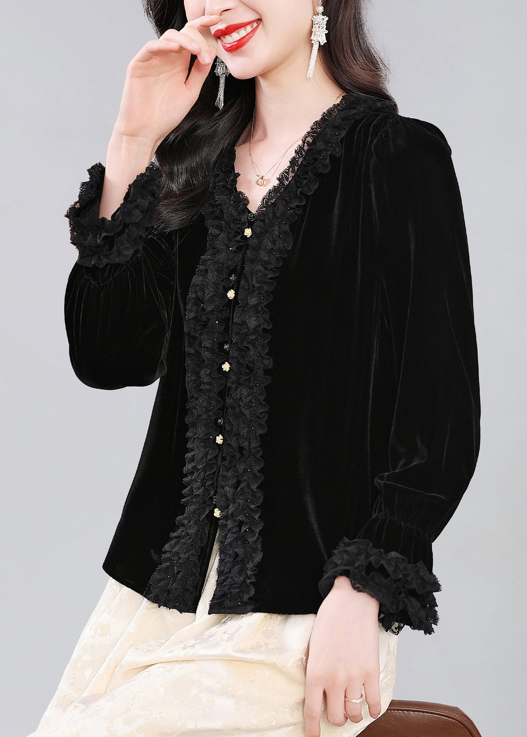 A Vintage Style Shirt with Delicate Timeless Details