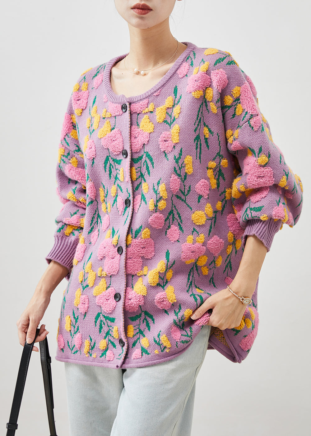 Classic Vintage Cardigan with a Flattering Fit