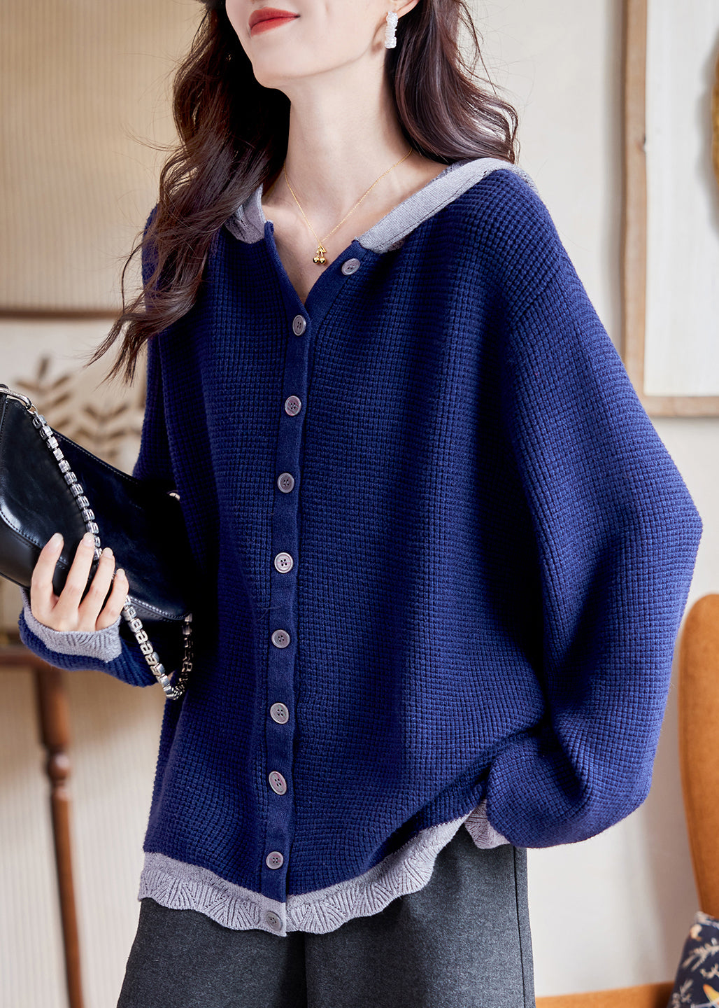 Classic Vintage Cardigan with a Flattering Fit
